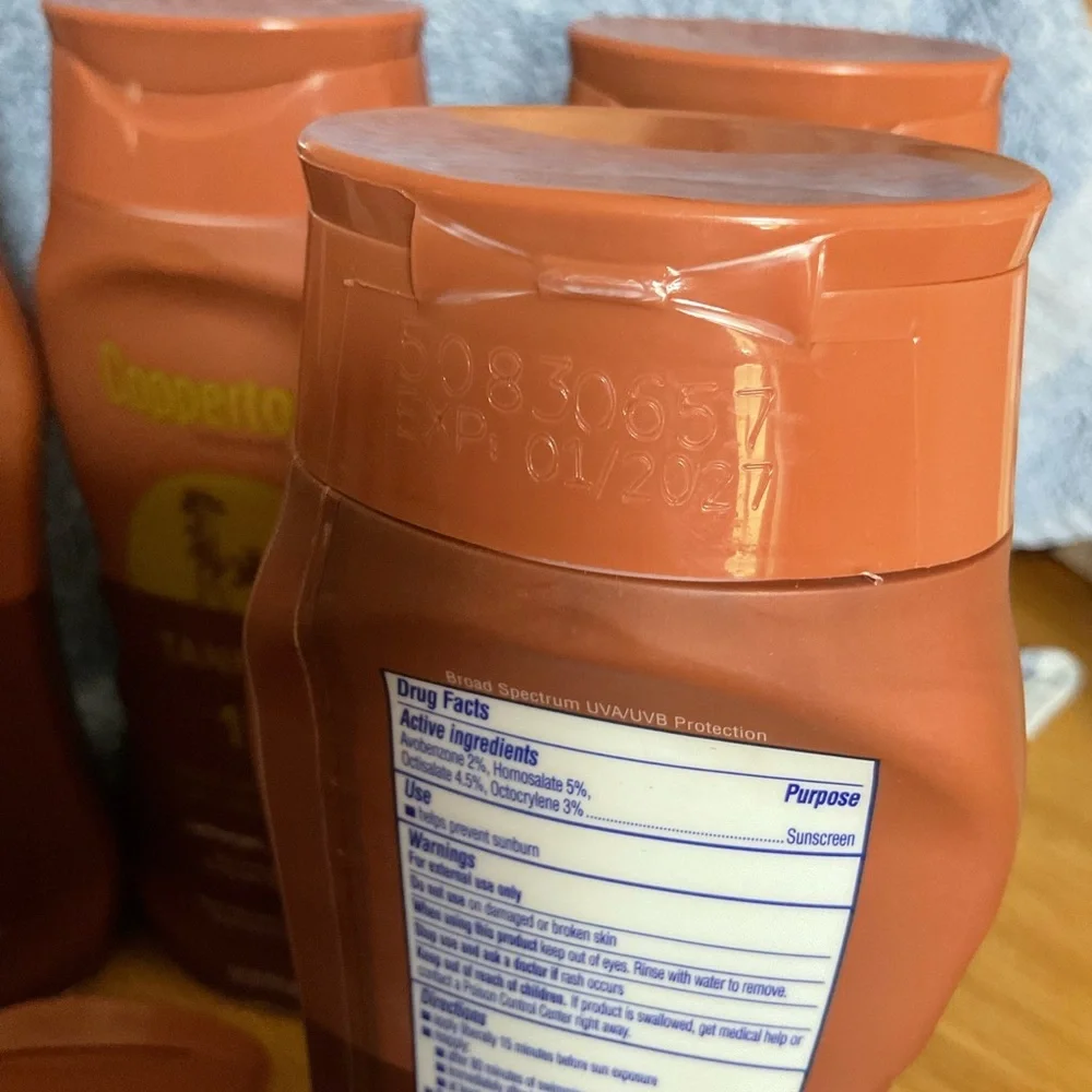 Lot of 6 Coppertone Tanning Lotion 15 SPF - Picture 2 of 2